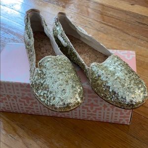 Gianni bini gold flats